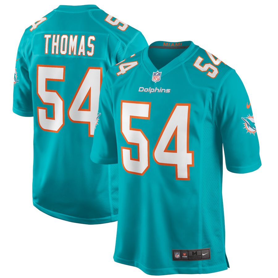 Men Miami Dolphins #54 Zach Thomas Nike Green Game Retired Player NFL Jersey